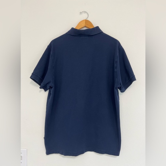 Patagonia Men’s Dark Blue Size L Organic Cotton Short Sleeve Polo T-Shirt - Picture 6 of 12